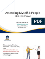 Describing Myself & People: BING4102/Writing 1