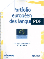 Portfolio Europeen Des Langues