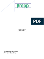 Ibps Po: Information Brochure Powered By: Prepp
