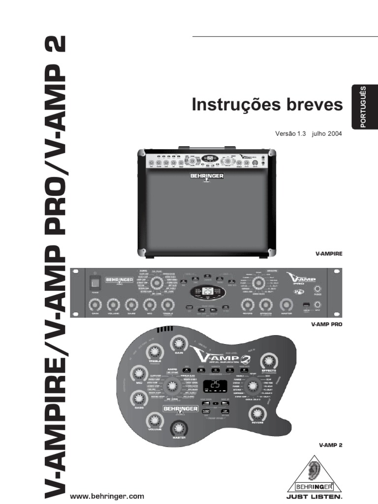 Manual V Amp 2 Portugues Pdf Diodo Emissor De Luz Internet