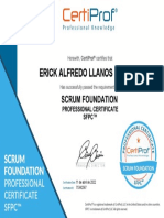 Certificado de Scrum Fundation