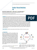 Behavioral Based Insider Threat Detection Using Deep Learning