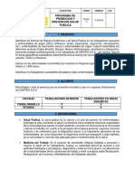 PROGRAMA DE PROMOCION Y PREVENCION RIESGO DE SALUD PUBLICA