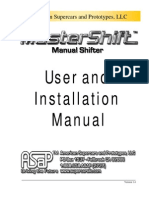 User and Installation Manual: American Supercars and Prototypes, LLC