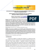 Análise e proposta de layout em indústria de produtos domissanitários