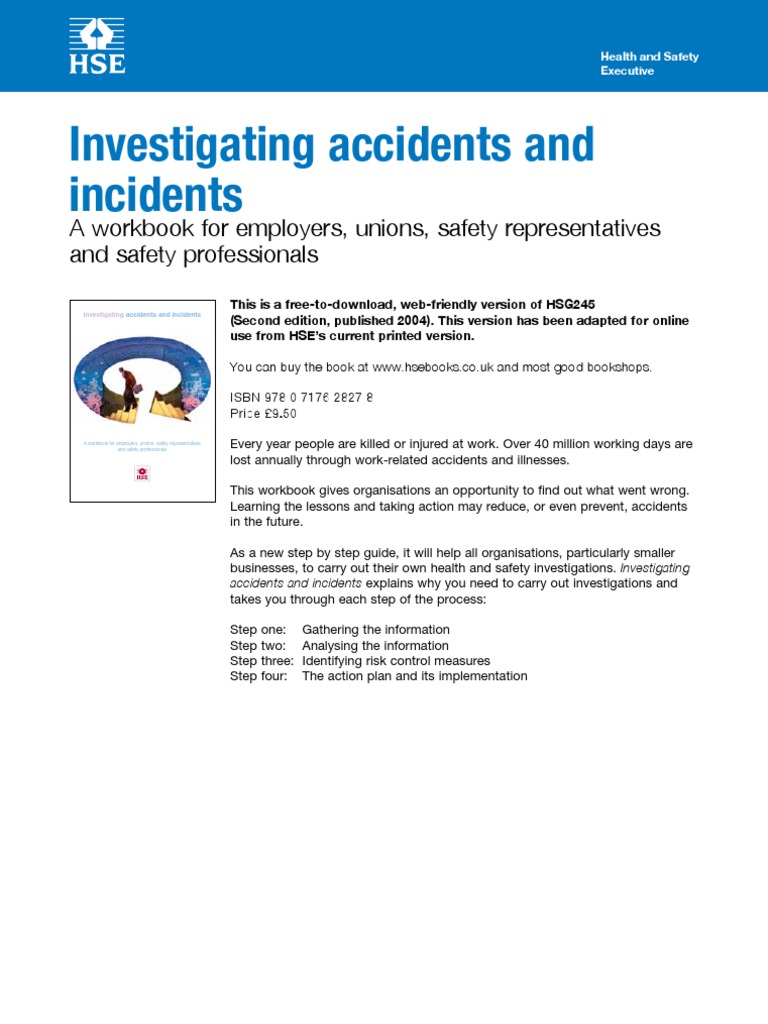 Accident Investigation | PDF | Occupational Safety And Health | Risk ...