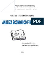 Analiza Economico-Financiara