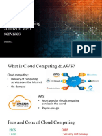 Cloud Computing Amazon Web Services: Shalini.K