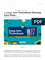 5 Deep Vein Thrombosis Nursing Care Plans  