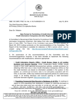 Data Format For Furnishing of Credit Information To Credit Information Companies and Other Regulatory Measures