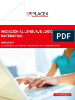 APUNTE de CATEDRA. Iniciacion Al Lenguaje Logico Matematico. Desarrollo de Una Unidad Temática