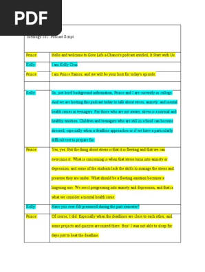 Podcast-Script