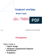 Fault Tolerant Systems: Mahdi Fazeli