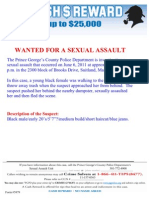 Flyer Suitland Sexual Assault