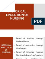 Historical Evolution of Nursing