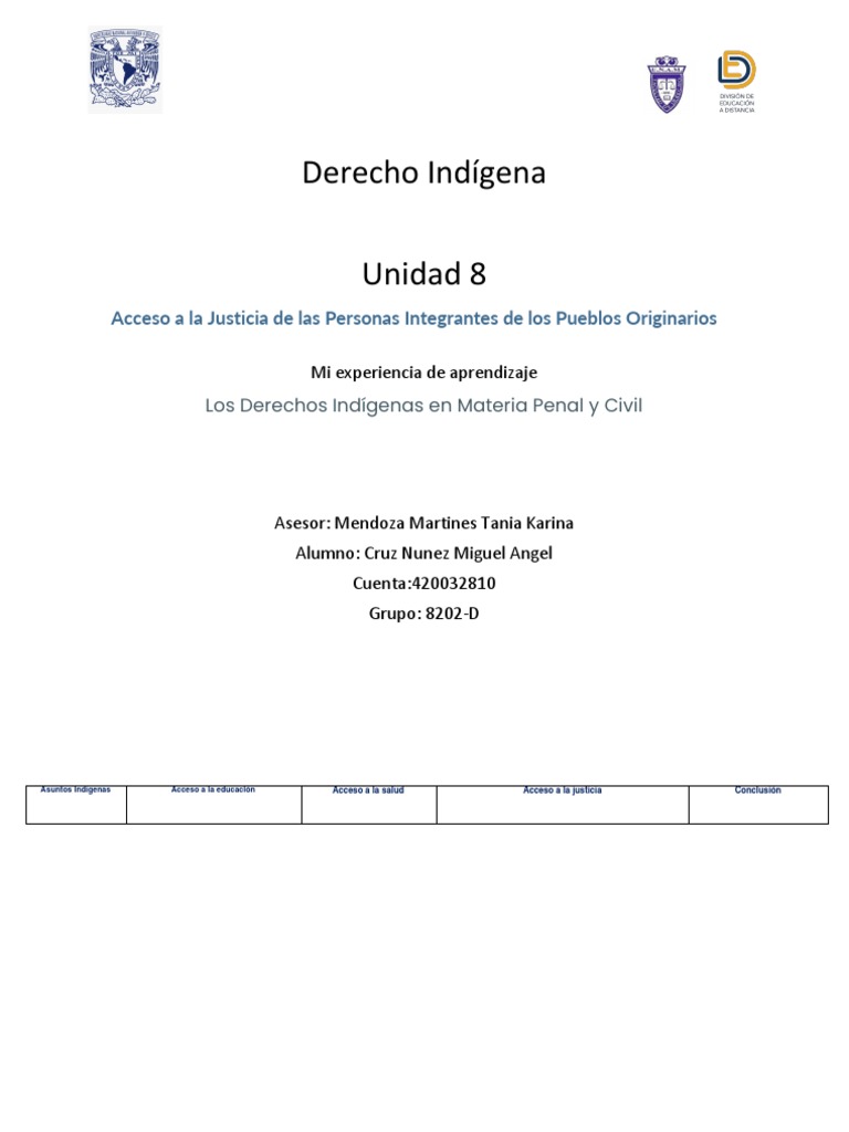 Justicia y Derechos Indígenas en México | PDF | Derecho penal ...