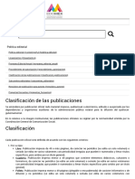 Clasificación de las publicaciones _ Consejo Editorial de la Administración Pública Estatal