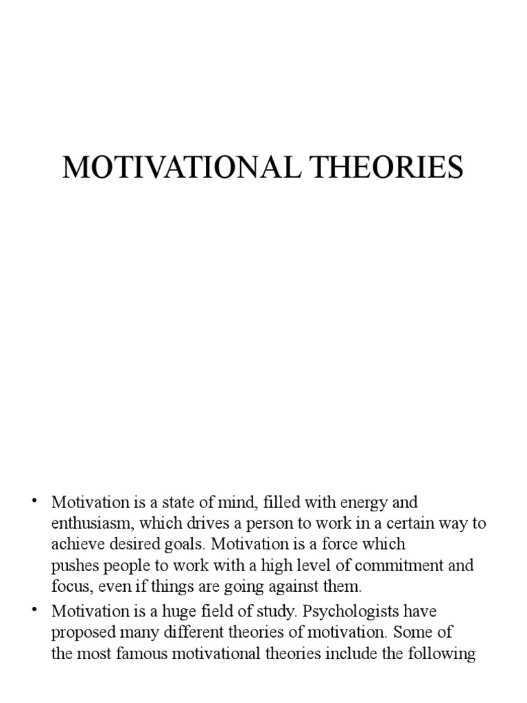 What Is Motivation Theory Pdf , (PDF) Motivation in Learning – HASNPX