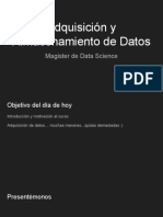 Adquisición y Almacenamiento de Datos: Magister de Data Science