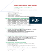 Structurare Materie Pentru Testul de Laborator Analiză Senzorială