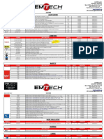 Lista de Precios Distribuidora Emitech 01122021