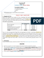 Incremental Analysis for Make or Buy Decision