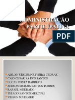 ADMINISTRAÇÃO PARTICIPATIVA SLIDES COMPLETOS