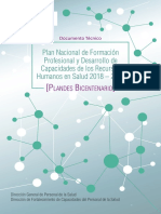 Plan Nacional de Formación Profesional y Desarrollo de Capacidades de Los Recursos Humanos en Salud 2018 - 2021