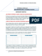 Dispersión Temática o Tabla de Contenidos