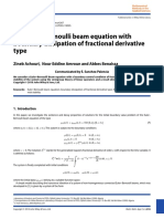 The Euler-Bernoulli Beam Equation With Boundary Dissipation of Fractional Derivative Type