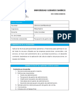 Presupuesto de Gastos de Administración