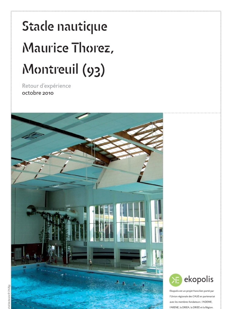 Stade Nautique Maurice Thorez Montreuil 93 Retour Dexpérience