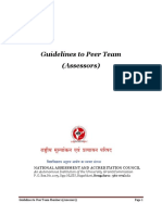 Guidelines To Peer Team (Assessors) : National Assessment and Accreditation Council