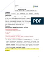 Actividades de La Semana Del 21 Al 26 de Marzo de 2022