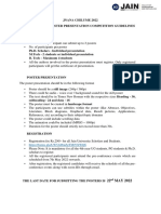 Poster Presentation Guidelines Jnana Chilume 2022