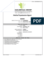 Medical Examination Report for KarniTITLE Insani Medical Center Medical Exam Report for Karni