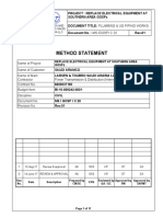 Method Statement: Plumbing & Ug Piping Works