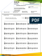 Learning Activity # 9: Activity Title: Musical Notations