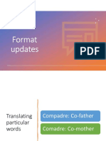 Format Updates