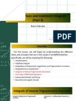 7 Antiderivatives and Indefinite Integrals (Part 3)