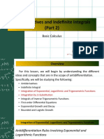 6 Antiderivatives and Indefinite Integrals (Part 2)