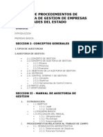 Manual de Procedimientos de Auditoria de Gestion de Empresas y Sociedades Del Estado