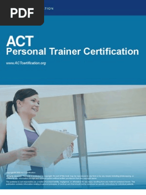 Act Personal Trainer Certification Textbook V1 2 Determinants Of Health Medical