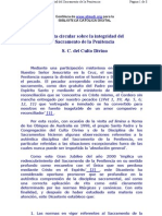 Carta Circulara Sobre La Integridad Del Sacr de La Cia