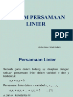 Pertemuan 4 Dan 5 - Sistem Persamaan Linier