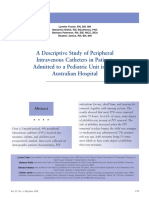 A Descriptive Study of Peripheral Intravenous Catheters in Patients... - Foster L Et Al - J Infusion Nursing - 2002