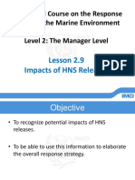 HNS Manager Level - 9. Impacts of HNS Releases