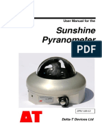 Sunshine Pyranometer: User Manual For The