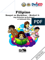 Filipino: Ikaapat Na Markahan - Modyul 3