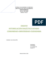 Interrelación Dialéctica Estado-Comunidad-Universidad-Ciudadania
